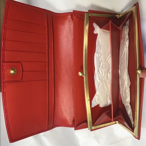 Coach Handbags - NWT Coach Madison Red Leather Wallet